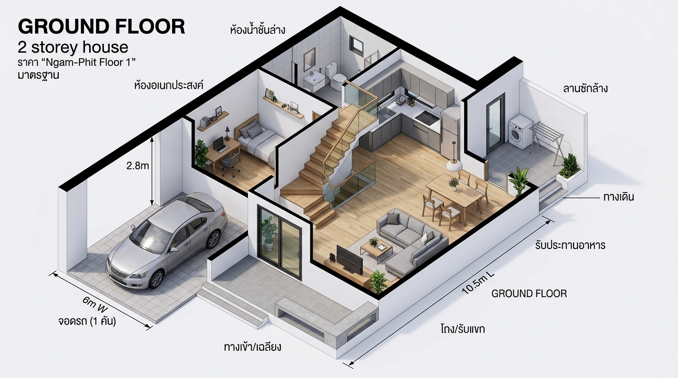 แปลนพื้นชั้น 1